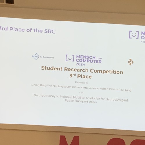 Studierende gewinnen 3. Platz bei Student Research Competition der MuC